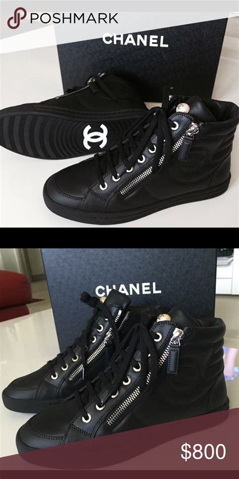 chanel sneaker.|authentic Chanel sneakers.